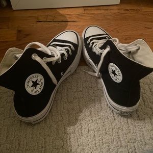 Black Converse Lift All Star Platform Sneakers